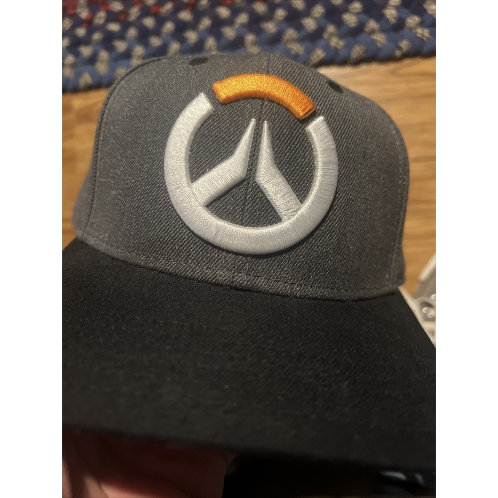 Overwatch Snapback Adjustable Hat Cap Gamer's Gray Blizzard‎ PS5 Xbox Nintendo